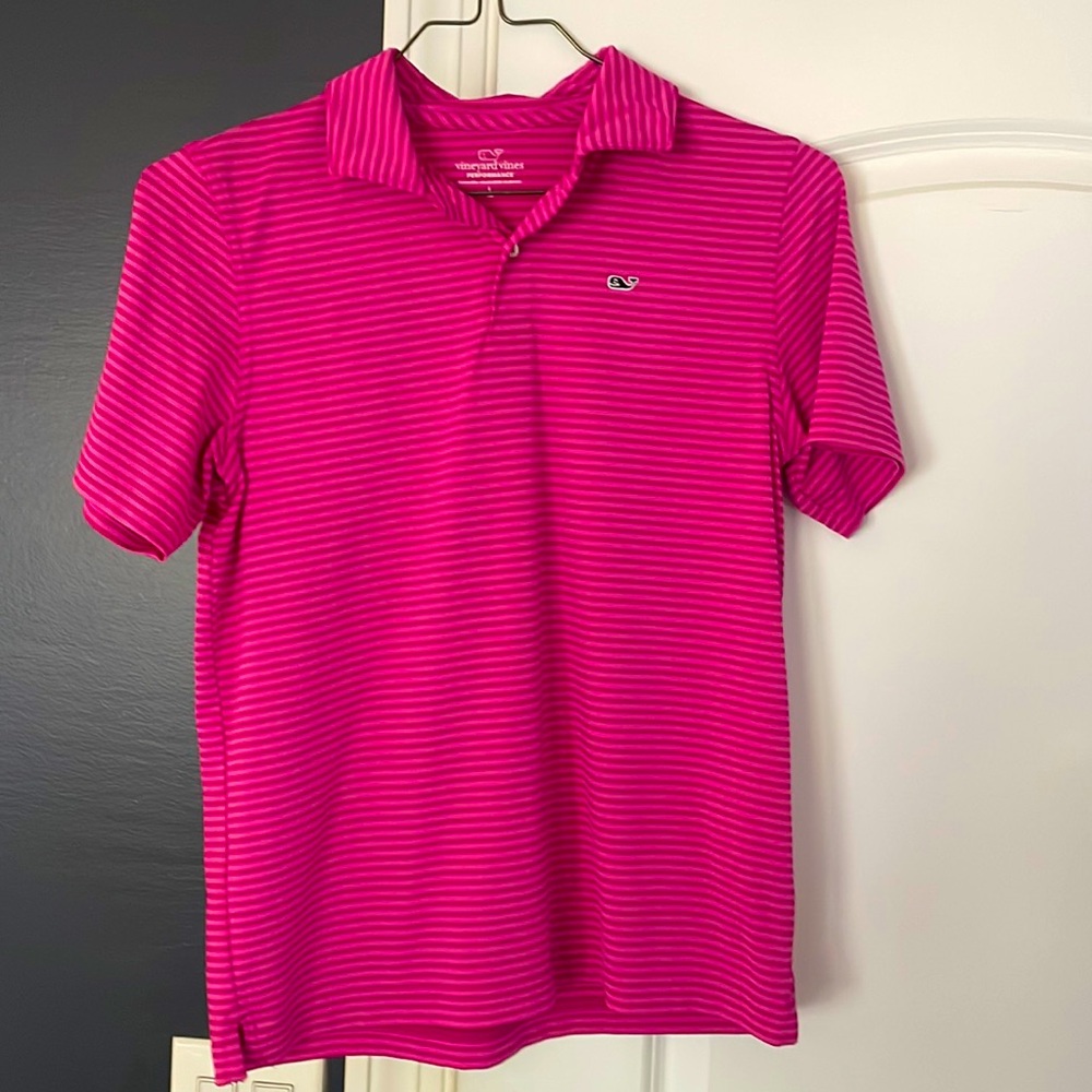 Youth Vineyard Vines Performance Polo Shirt (L/16)